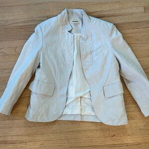 Zadig Voltaire crinkled lamb skin leather jacket, Size 34 / Small,
Preowned